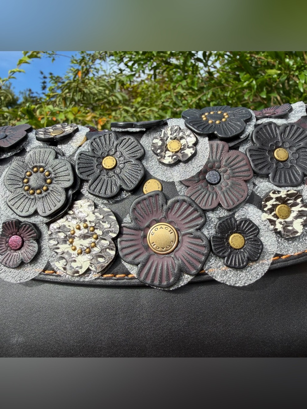NWT Coach 1941 Clutch With Snakeskin Tea Rose 22935 - Picture 3 of 10